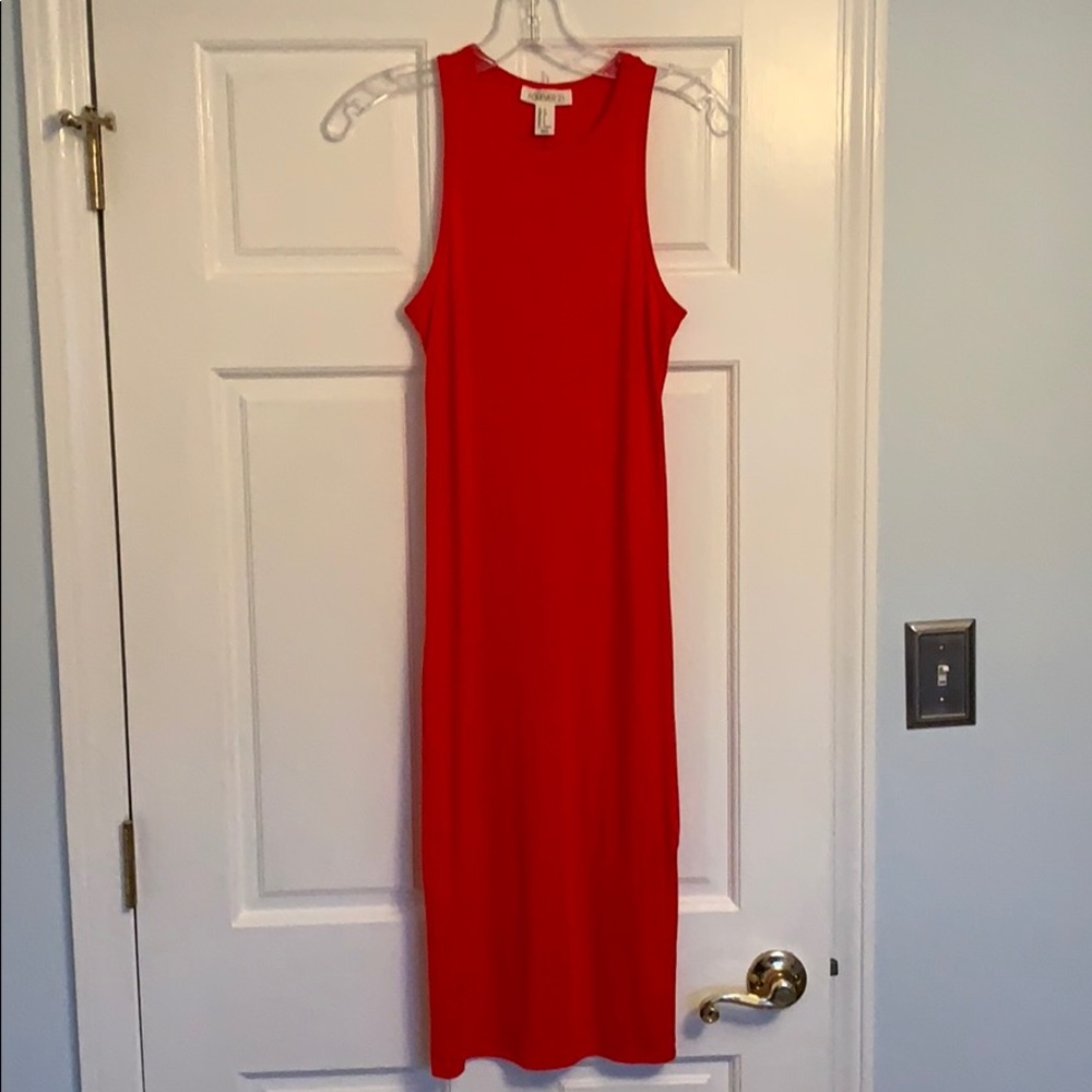 Forever 21 red stretchy dress size small
